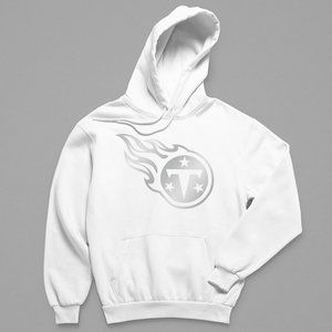 NEW Tennessee Titans Silver Big Logo Fleece Pullover Hoodie WINter